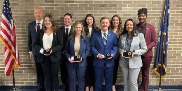 Group photo of the Criminal Justice Academy Graduates.