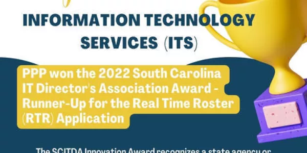 Flyer announcing ITS winning the award.